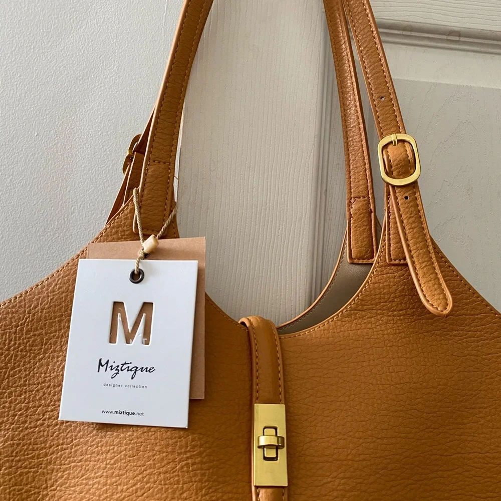 NWT Miztique Isabelle 2-in-1 Scoop Neck Tole in elegant Camel Color BGT-7188 - Picture 12 of 15